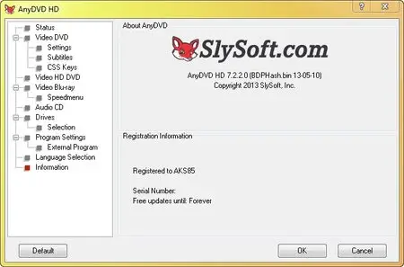 SlySoft AnyDVD & AnyDVD HD 7.2.2.0 Final