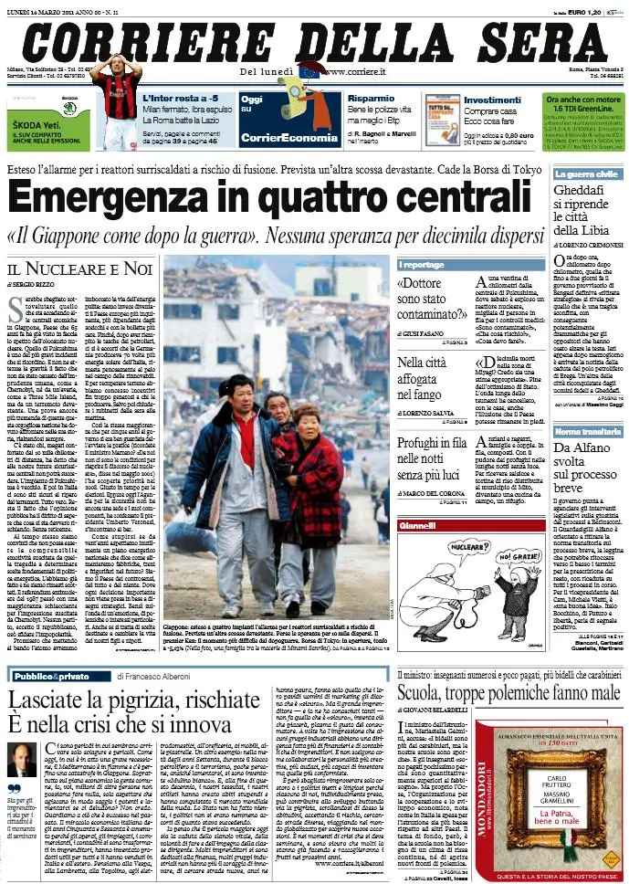 Il Corriere della Sera (14-03-11)
