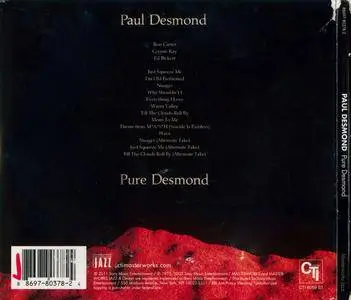 Paul Desmond - Pure Desmond (1974) {CTI Masterworks Jazz 88697 80378 2 rel 2011}