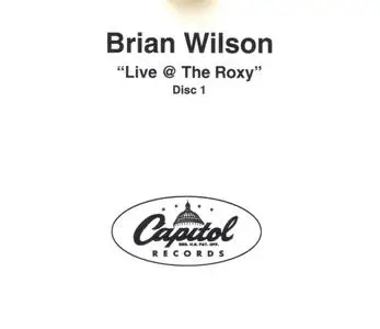 Brian Wilson - Live At The Roxy (2001) {2CD PROMO, Capitol Records}