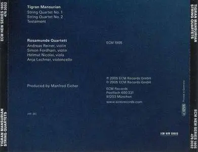 Rosamunde Quartett - Tigran Mansurian: String Quartets (2005)