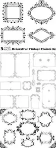 Vectors - Decorative Vintage Frames 24