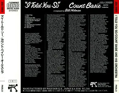 Count Basie & His Orchestra – I Told You So (1976)(Pablo-Polydor Japan)