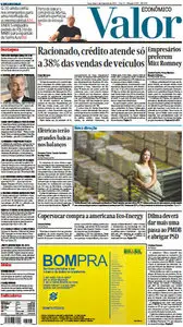 Jornal Valor Econômico - 06 de novembro de 2012 - Terça