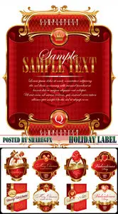 Stock Vector - Holiday label