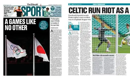 The Herald Sport (Scotland) – August 09, 2021