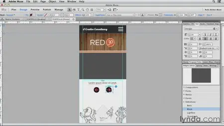 Lynda - Designing a Mobile Website with Muse