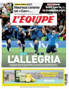 L’equipe du Mercredi 7 Juillet 2021