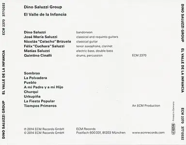 Dino Saluzzi Group - El Valle De La Infancia (2014) {ECM 2370}