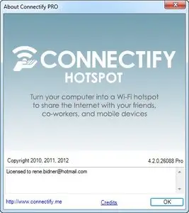 Connectify Pro 4.2.0.26088