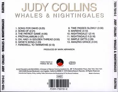 Judy Collins - Whales & Nightingales (1970) [1990, Reissue]