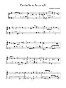 Cento partite sopra passacagli, F 2.29 - Girolamo Frescobaldi (Piano Solo)