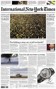 International New York Times - Tuesday 30 September 2014