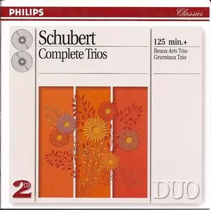 Schubert: Complete Trios - Grumiaux Trio, Beaux Arts Trio (registered 1966-69) (Philips Duo, 2CD, 1993)