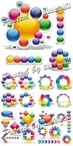 Colorful Design Elements Vector