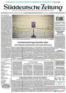 Süddeutsche Zeitung vom Mittwoch/Donnerstag, 02./03. Oktober 2013
