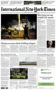 International New York Times - Tuesday 19 August 2014