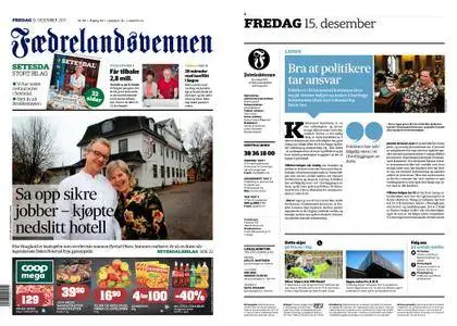 Fædrelandsvennen – 15. desember 2017
