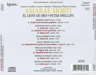 Peter Phillips, El León de Oro - Amarae morti: Cardoso, Gombert, Lassus, Morales, Palestrina, Phinot, Victoria (2019)