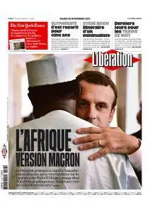 Libération du Mardi 28 Novembre 2017