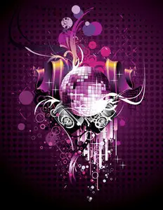 Abstract Disco Vector Composition - 4