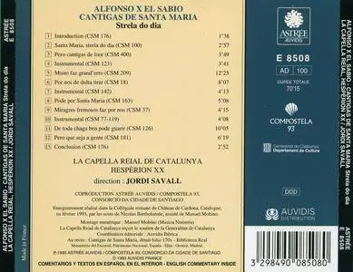Jordi Savall & Hesperion XX - Alfonso X El Sabio - Cantigas de Santa Maria (1993) {Astree-Auvidis E 8508}