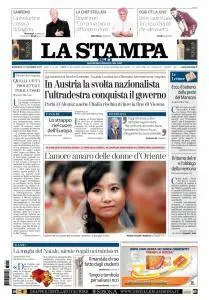 La Stampa Milano - 17 Dicembre 2017