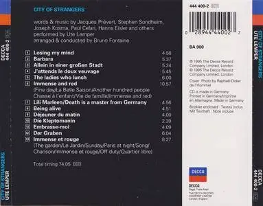 Ute Lemper - City of Strangers (1995) {Decca 444 400-2}