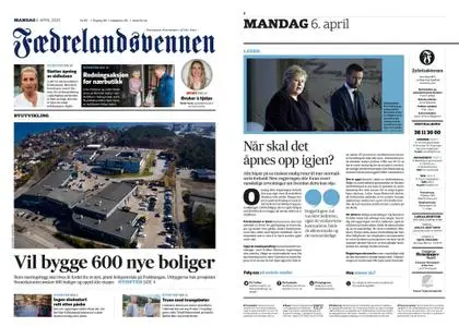 Fædrelandsvennen – 06. april 2020