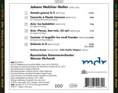 Werner Ehrhardt, Reussisches Kammerorchester - Johann Melchior Molter: Sinfonias & Cantatas (2017)