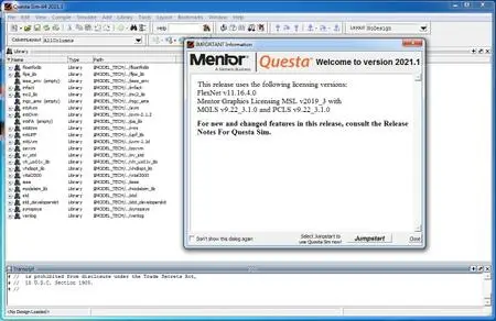 Mentor Graphics QuestaSim 2021.1