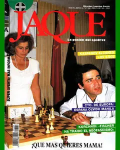 JAQUE • La pasion del Ajedrez • Numero 344 • Enero 1993 (Spanish)