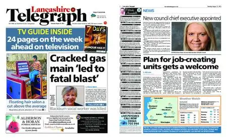 Lancashire Telegraph (Burnley, Pendle, Rossendale) – August 21, 2021