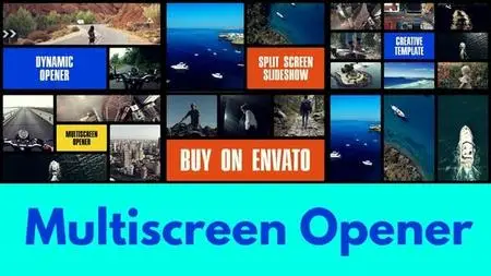 Multiscreen Slideshow | Typography Intro | Split Screen Opener 49779144