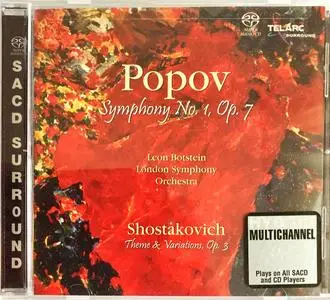 Leon Botstein, LSO - Popov: Symphony No.1 & Shostakovich: Theme and Variations (2004) MCH SACD ISO + DSD64 + Hi-Res FLAC