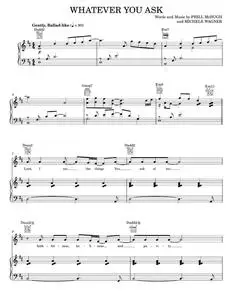 Whatever You Ask - Phill McHugh, Sandi Patty (Piano-Vocal-Guitar)