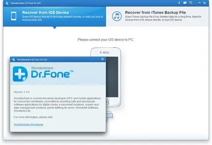 Wondershare Dr.Fone for iOS 3.1.0.111
