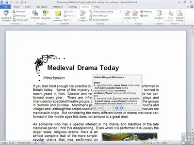 Learning Microsoft Word 2010