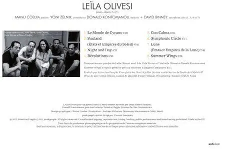 Leïla Olivesi Quartet feat. David Binney - Utopia (2015)