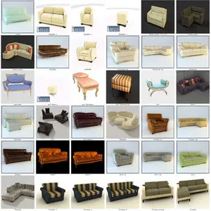 3D Models Vysokopoligonalnaya furniture Busnelli