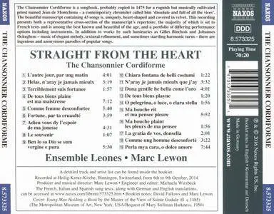 Ensemble Leones, Marc Lewon - Straight from the Heart: The Chansonnier Cordiforme (2016)