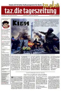 Tageszeitung TAZ vom 20 Februar 2014