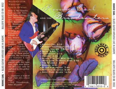 Ronnie Earl & The Broadcasters - Blues Guitar Virtuoso Live In Europe (1995)