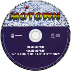 David Ruffin - 'David Ruffin' (1973) + 'Me 'N Rock 'N Roll Are Here To Stay' (1974) 2LP in 1CD, Remastered Reissue 2014