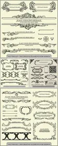 Page Decoration Elements Vector