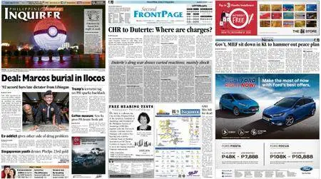 Philippine Daily Inquirer – August 14, 2016