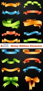 Vectors - Shiny Ribbon Elements
