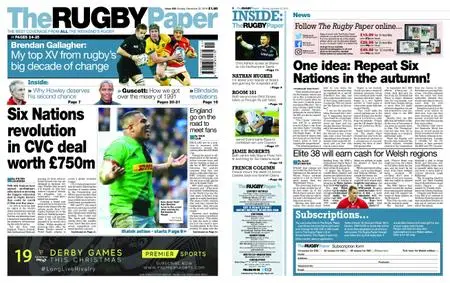 The Rugby Paper – December 22, 2019