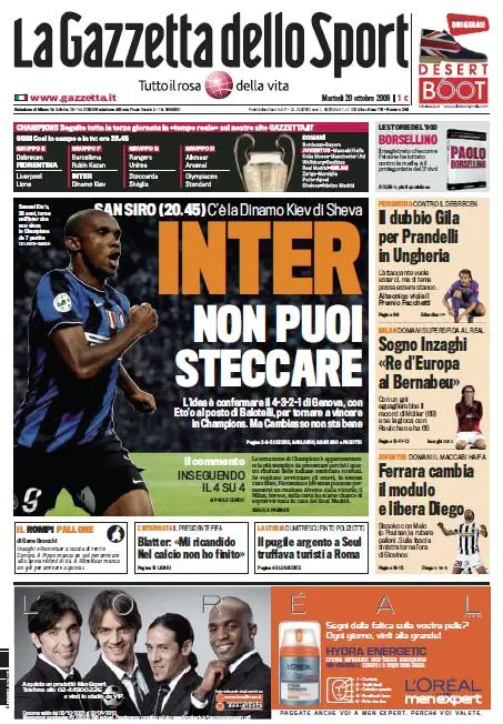 La Gazzetta dello Sport (20-10-09)