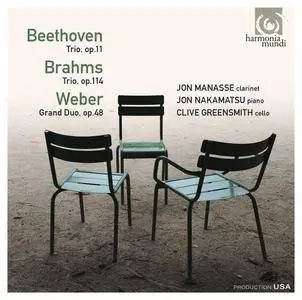 Jon Manasse, Jon Nakamatsu & Clive Greensmith - Beethoven, Brahms, Weber: Trios & Duo (2014) [Official Digital Download 24/88]